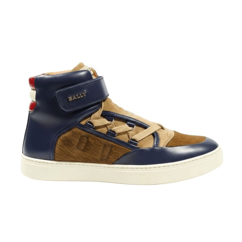 BALLY Leather Calf High-Top Sneaker Size 9D